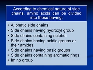 Chemistry of amino acids | PPTX
