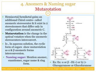 Mutarotation Example Chemistry of Biomolecules-Carbohydrates.pptx