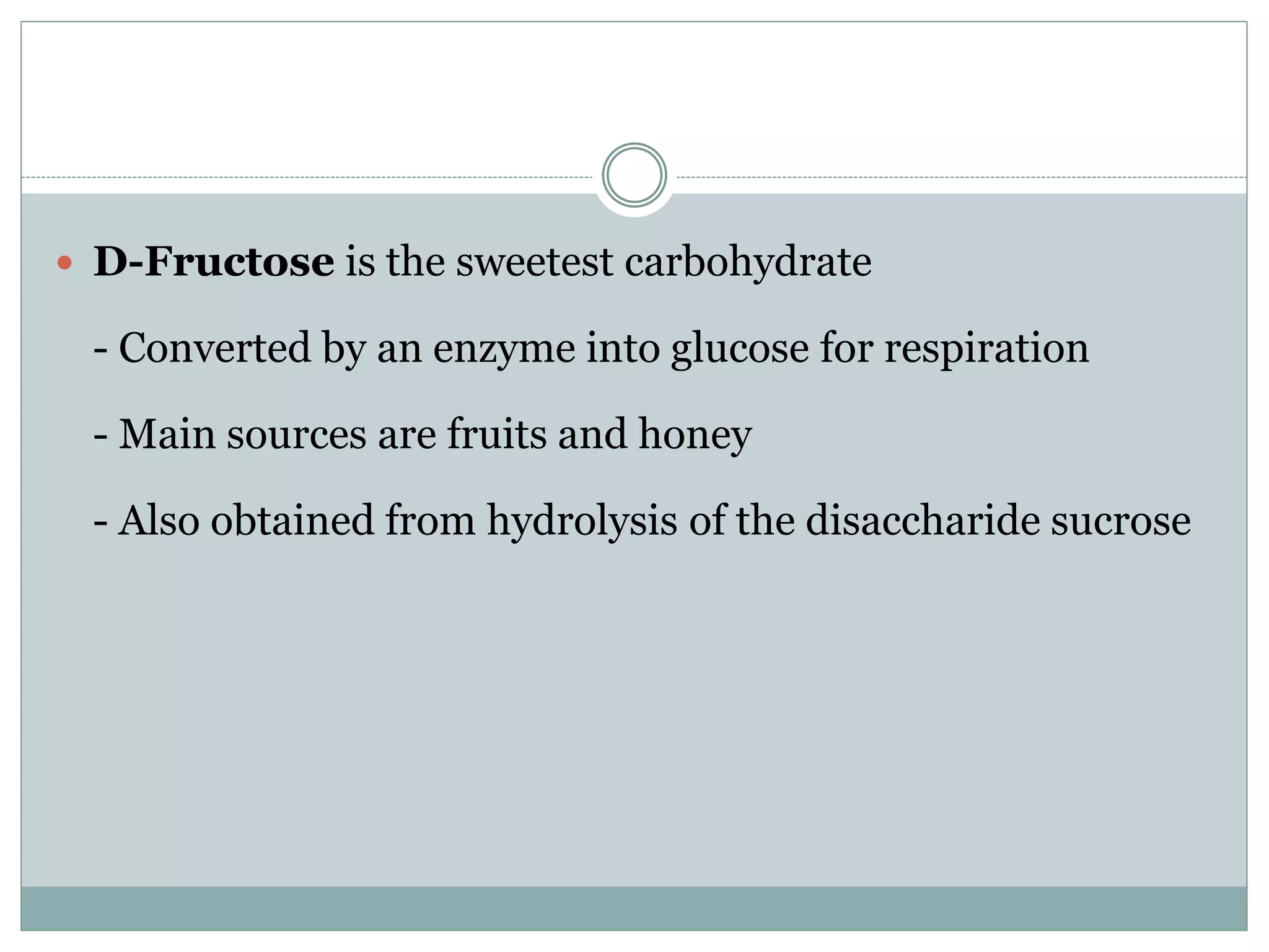 chemistry of carbohydrates | PPTX
