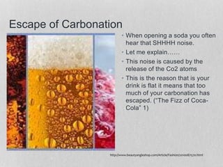 Chemistry of carbonation | PPTX