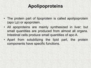 Comprehensive Overview of Lipoproteins and Cholesterol Chemistry | PDF