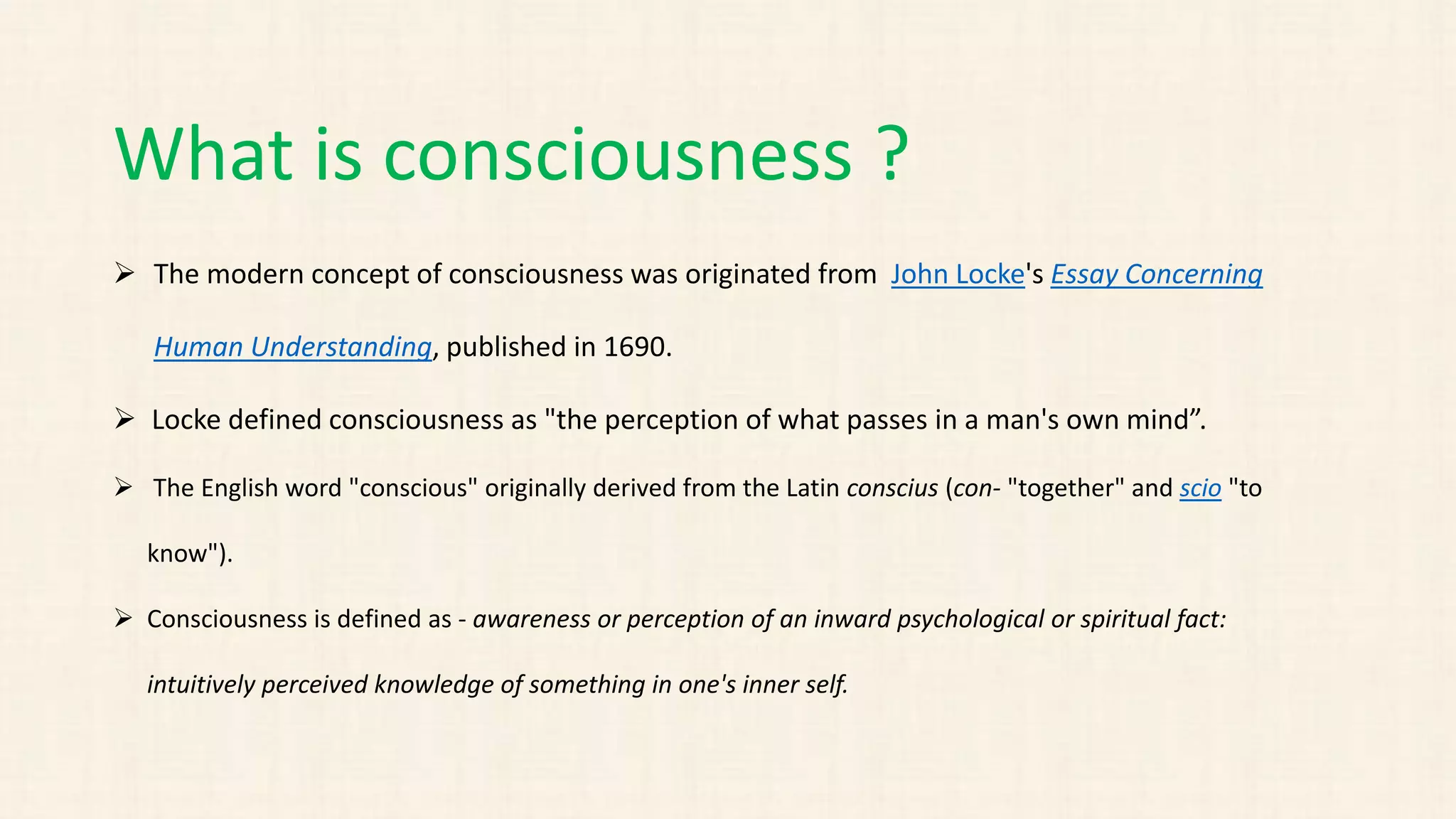 Chemistry of consciousness | PPTX
