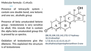 C19h28o2 Structure Chemistry of contraceptive agent male and female sex hormone.pptx