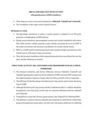 Chemistry of DRUGS FOR ERECTILE DYSFUNCTION. raj.pdf
