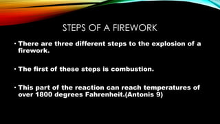 Chemistry of fireworks | PPTX