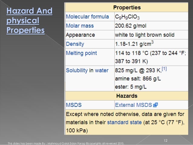 Chemistry of herbicides