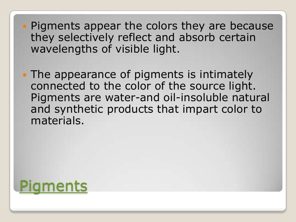 Chemistry of inks, dyes and pigments