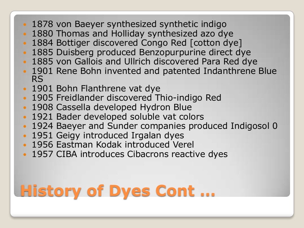Chemistry of inks, dyes and pigments