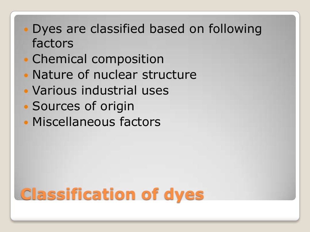 Chemistry of inks, dyes and pigments
