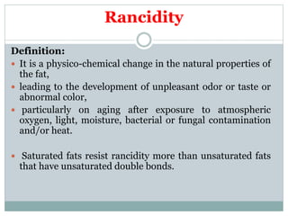 Chemistry of lipids | PPTX