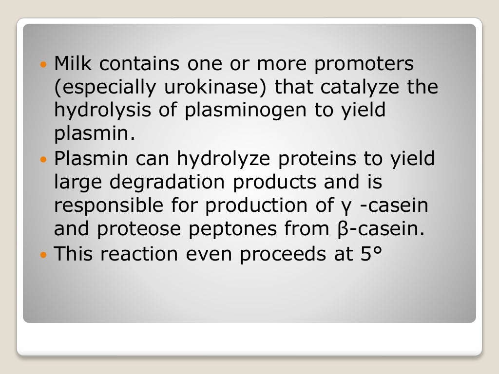 Chemistry of milk enzymes