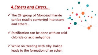 Chemistry of Monosachharide Derivatives - Dani George | PPTX