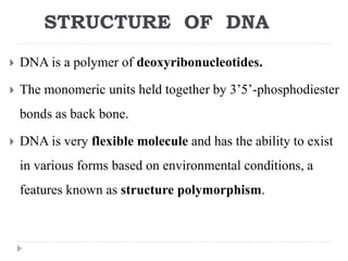 Structure of DNA
 