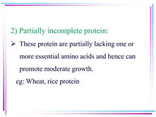 Partially Incomplete Protiens chemistry of protein.ppt