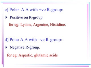 Polar R Groups Example chemistry of protein.ppt