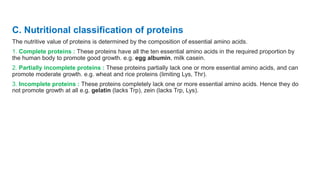 Partially Incomplete Protiens Chemistry of proteins | PPTX