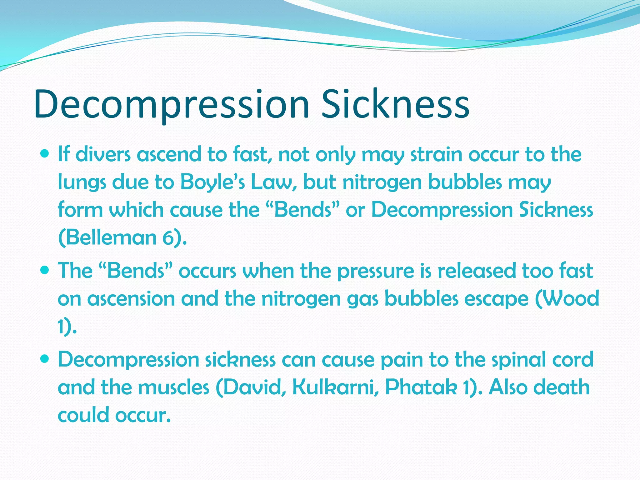 Chemistry of scuba diving ppt | PPTX