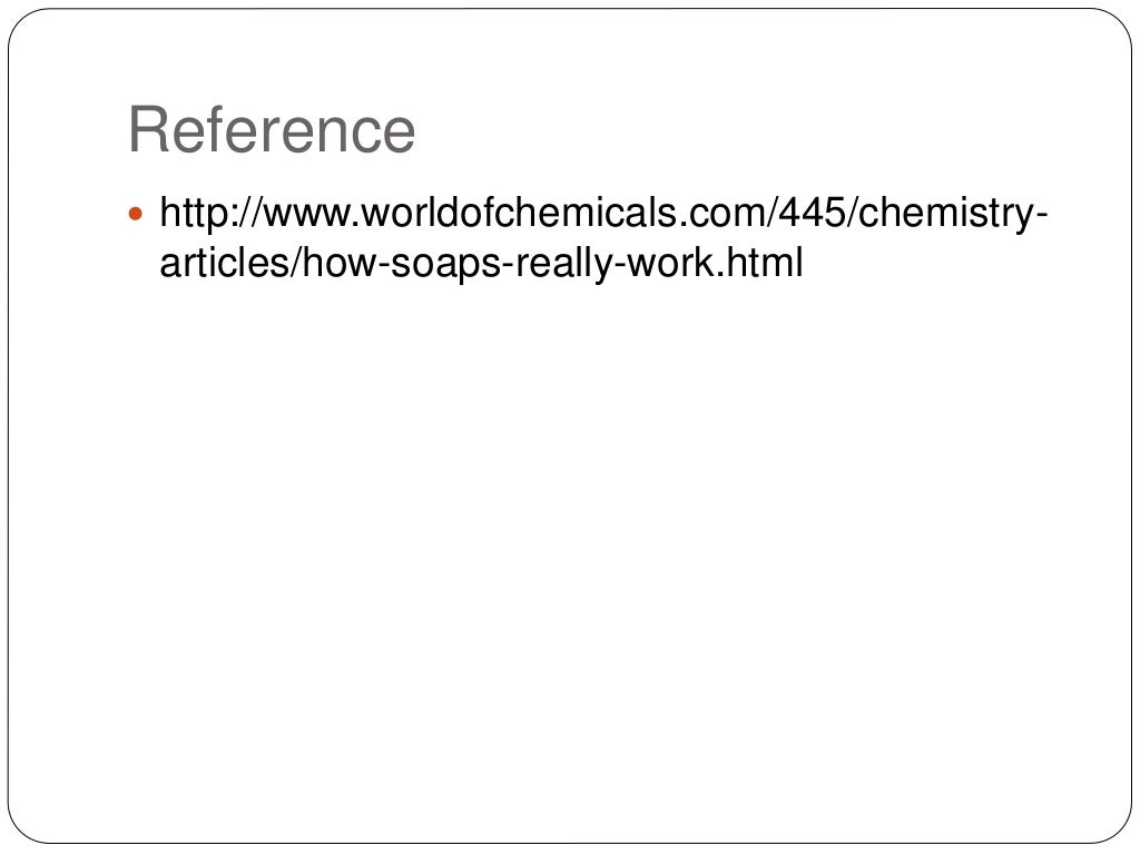 Chemistry of soaps