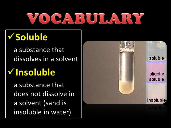 Chemistry of solutions