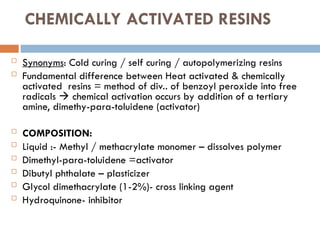 CHEMISTRY OF SYNTHETIC RESINS,TYPES, USES.ppt