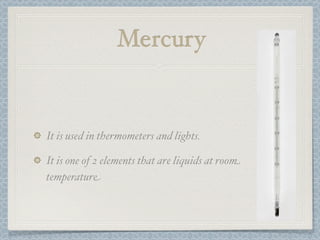 Liquid Element Example Chemistry periodic table presentation | KEY