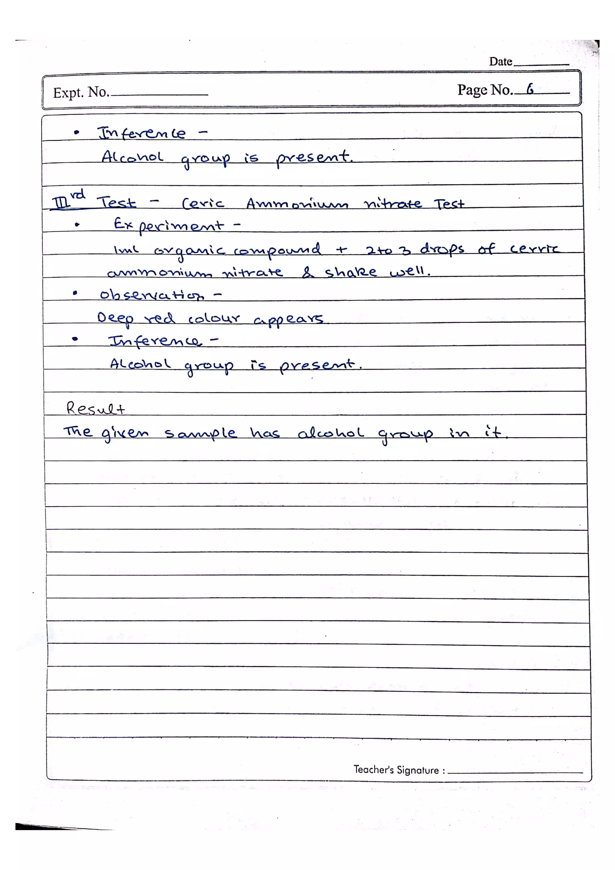 Chemistry Practical File