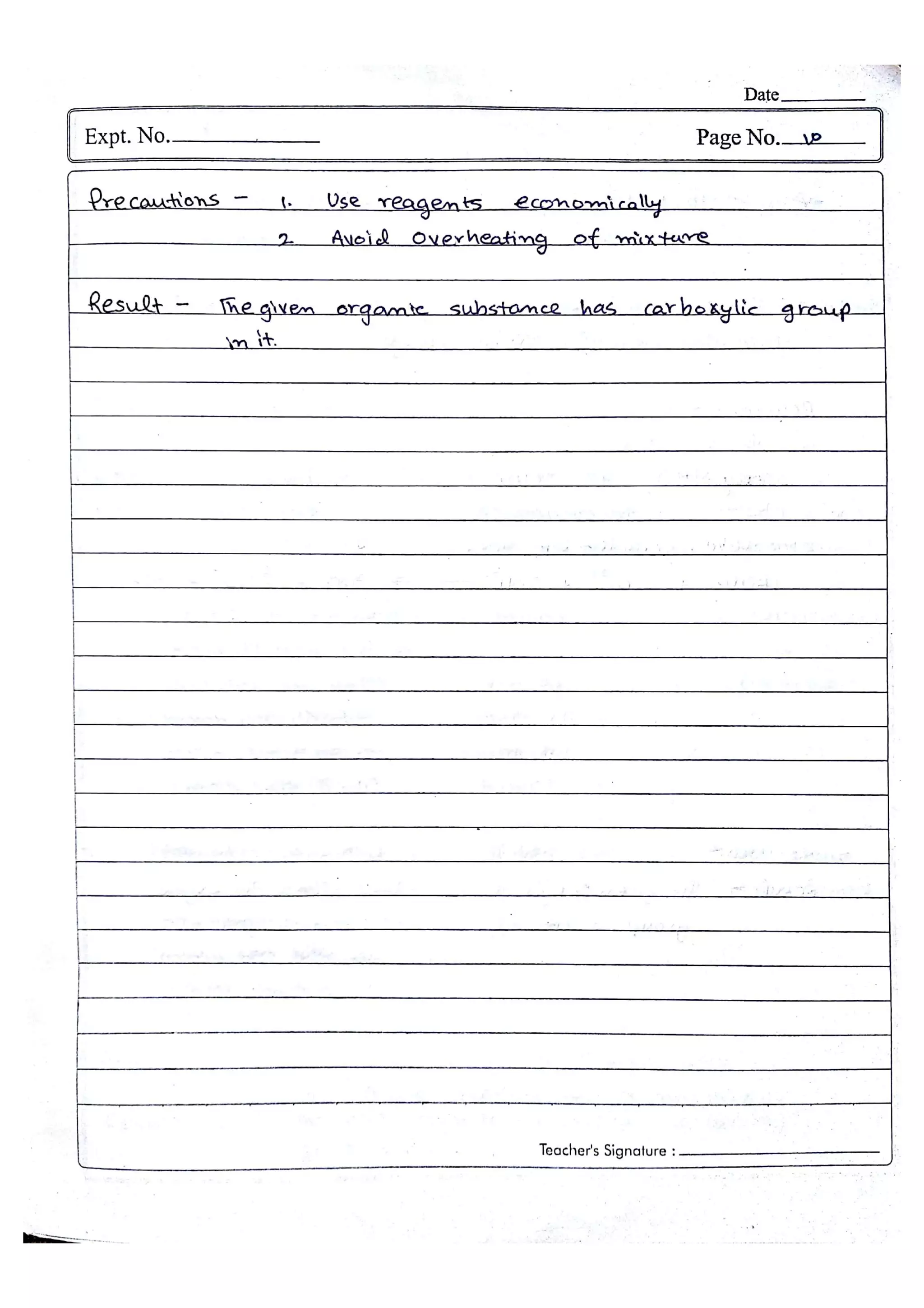 Chemistry Practical File