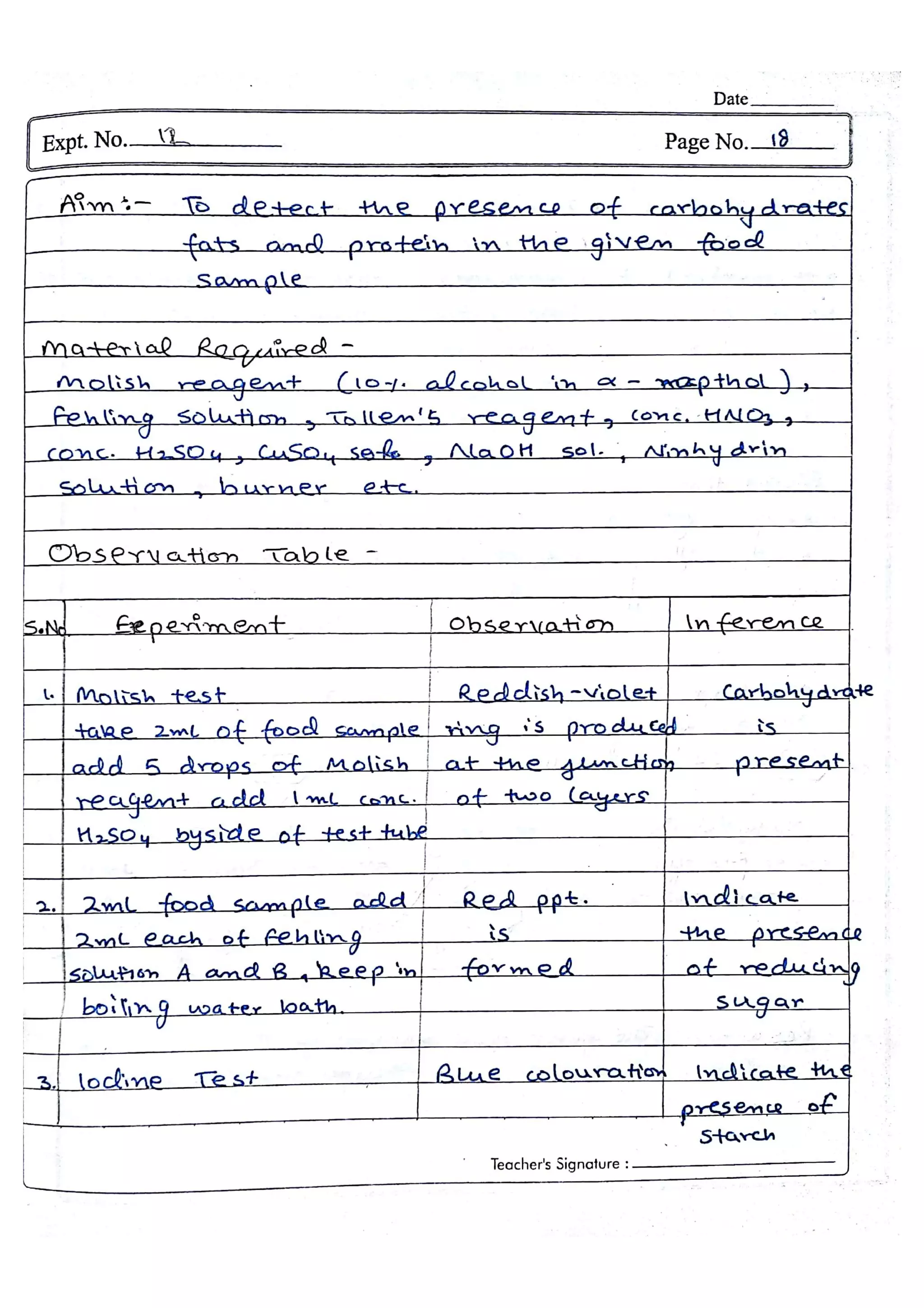 Chemistry Practical File