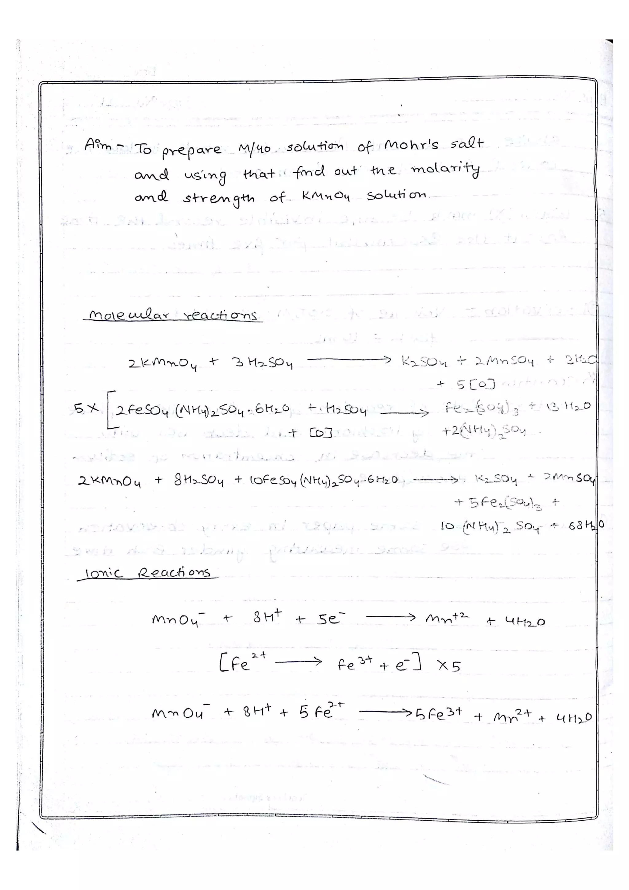 Chemistry Practical File