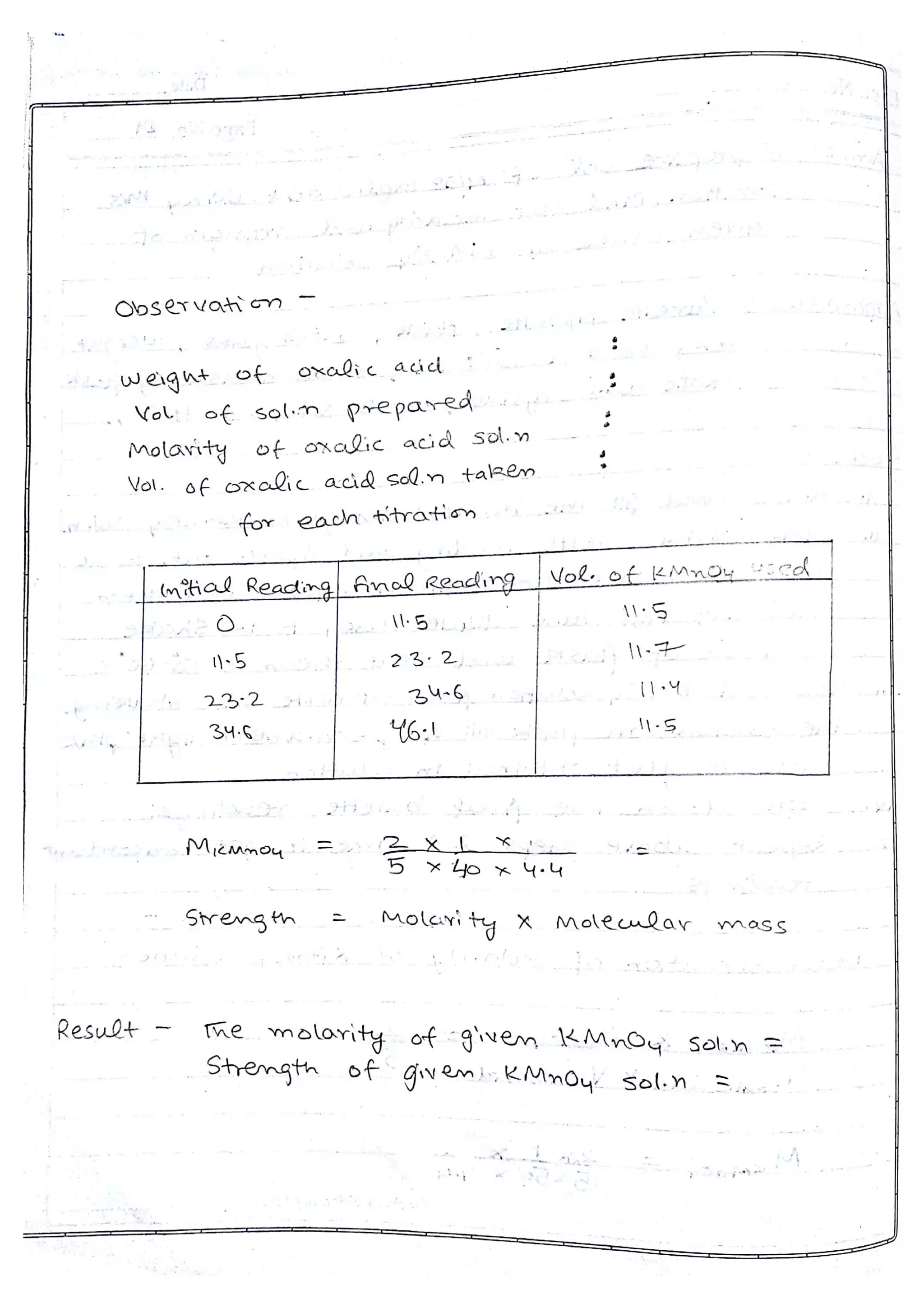 Chemistry Practical File