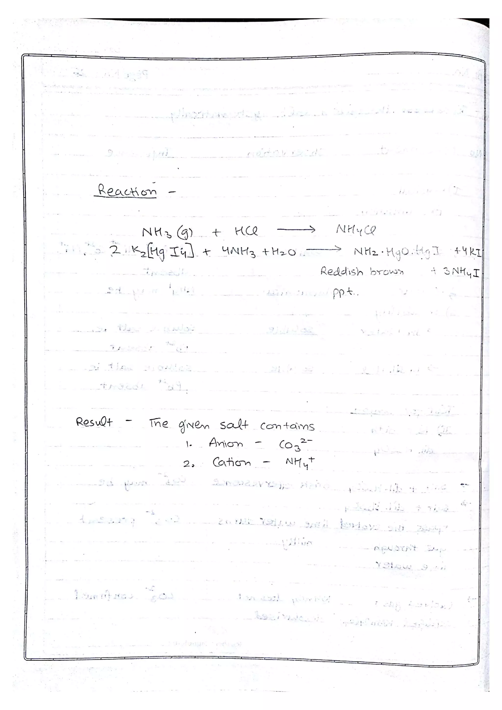 Chemistry Practical File