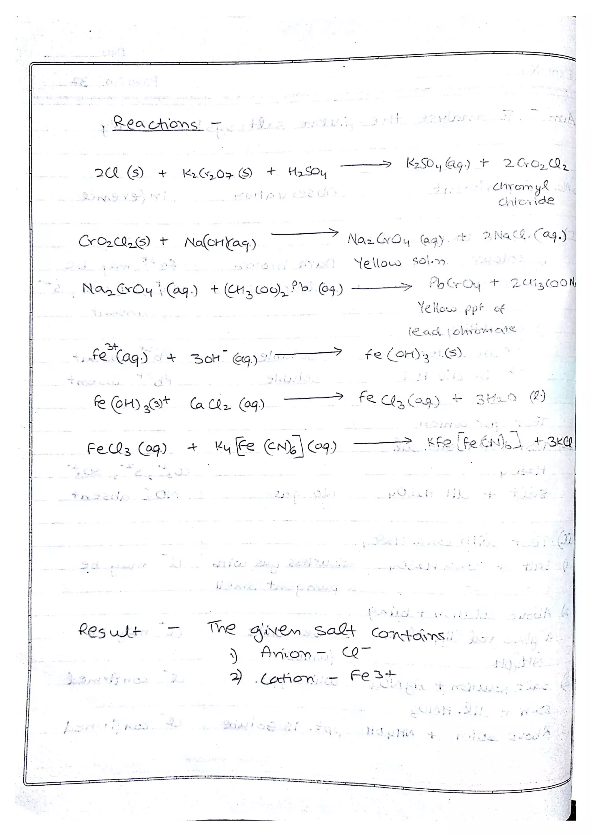 Chemistry Practical File