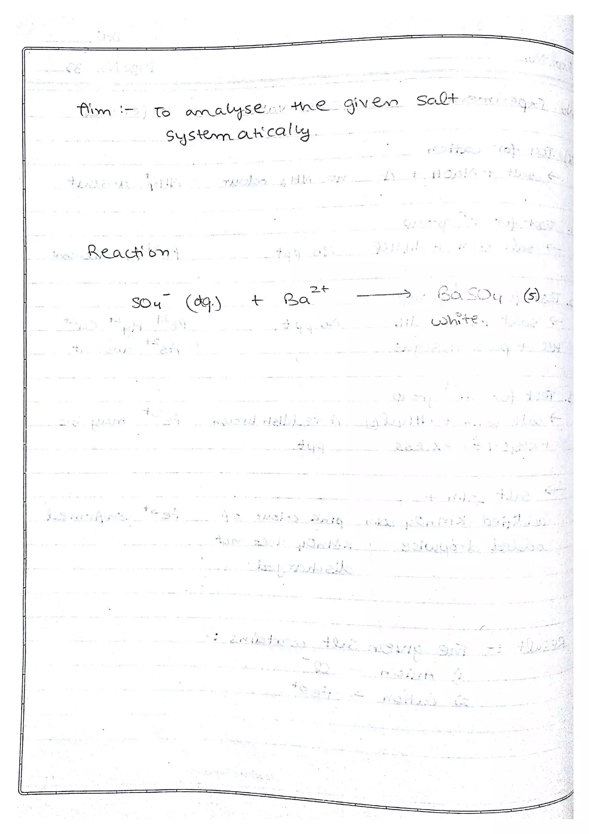 Chemistry Practical File