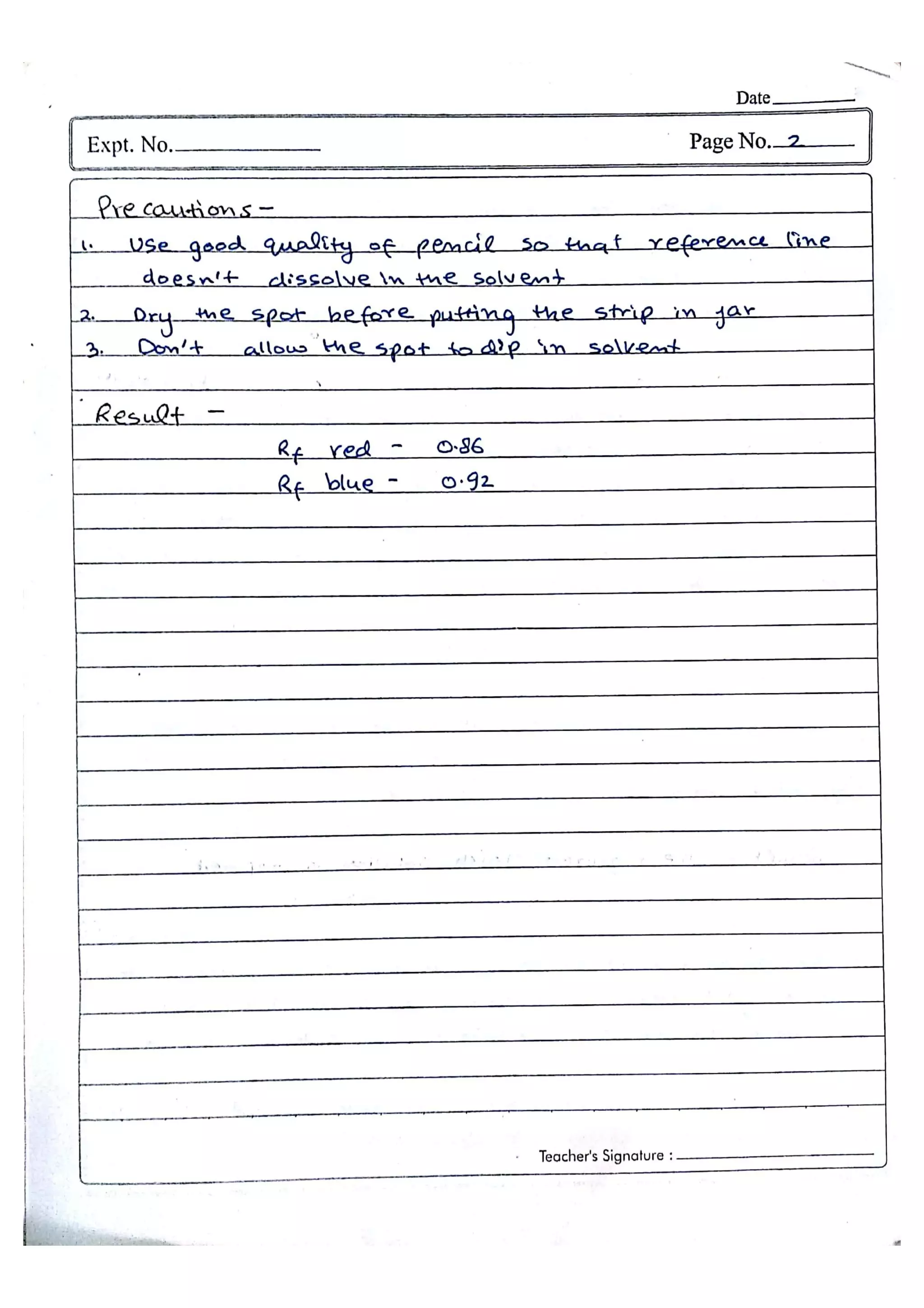 Chemistry Practical File