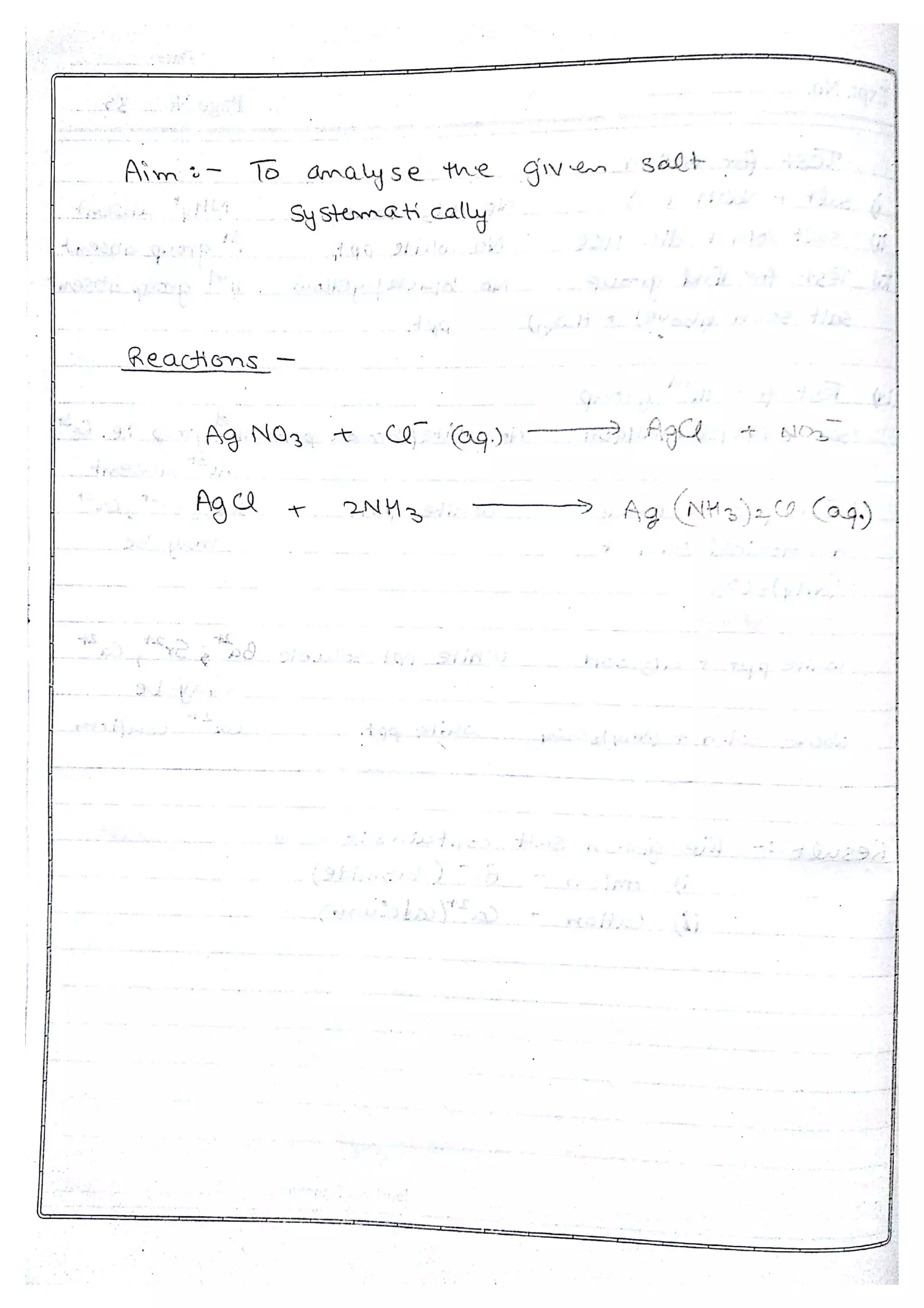 Chemistry Practical File