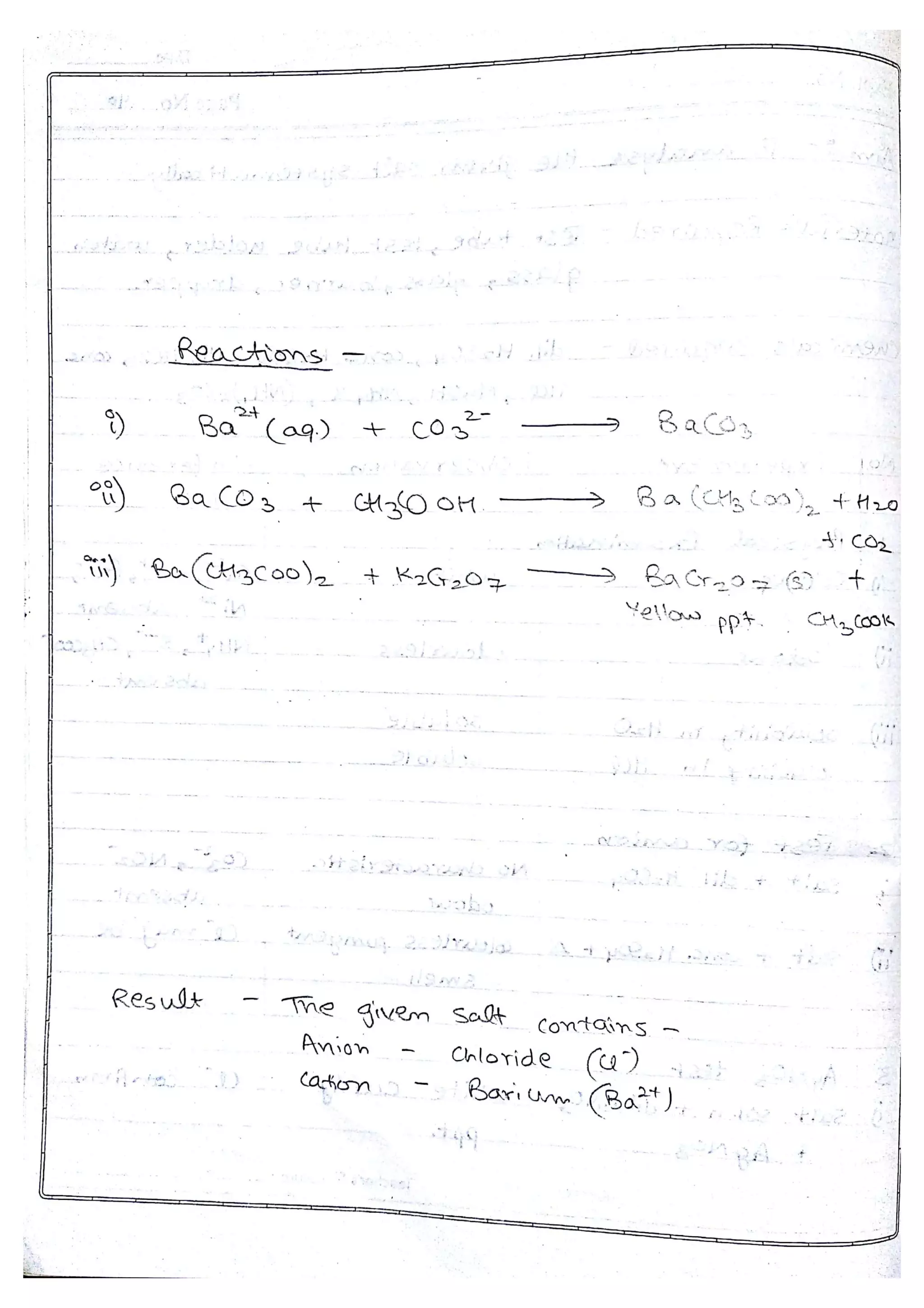 Chemistry Practical File