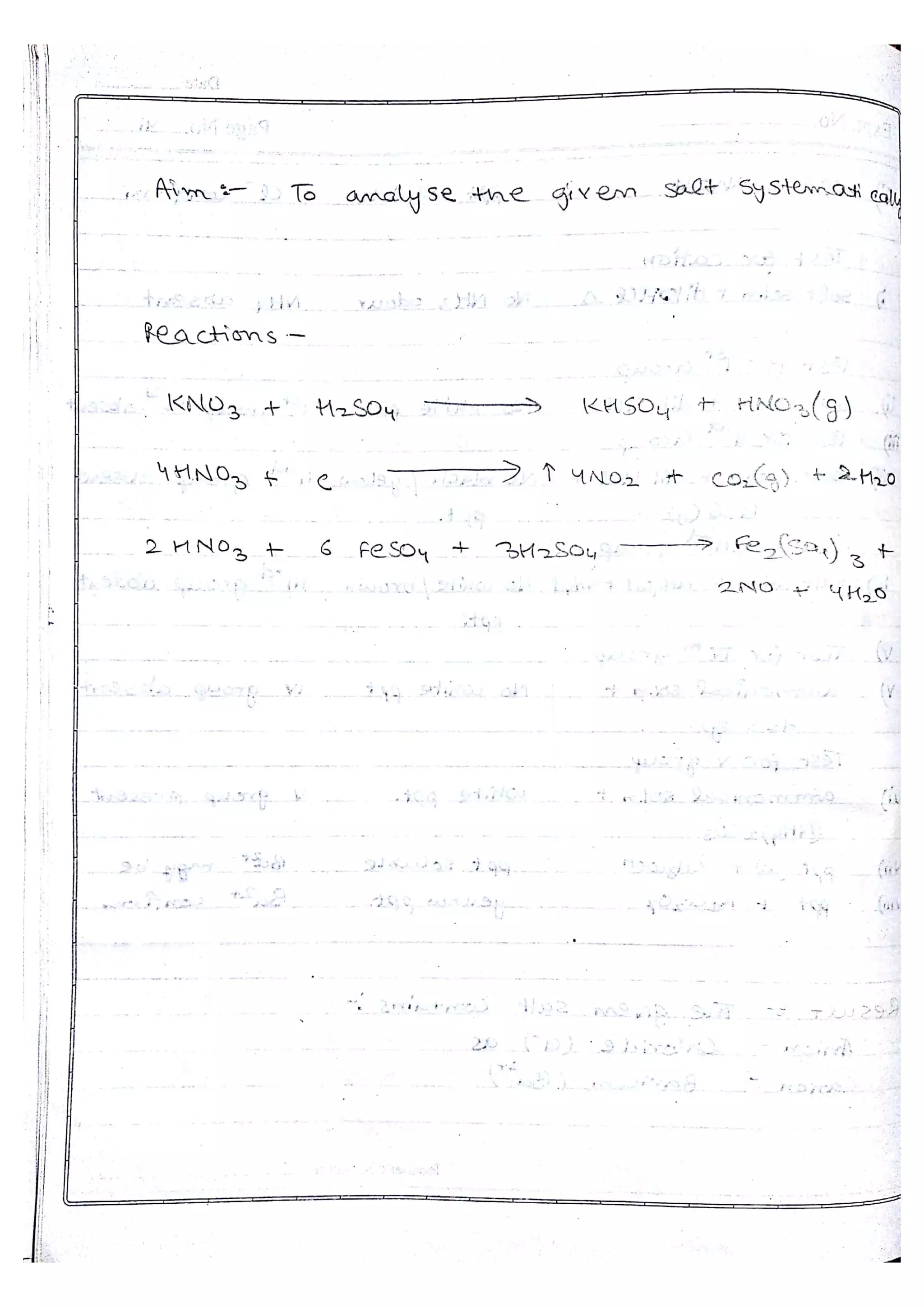 Chemistry Practical File