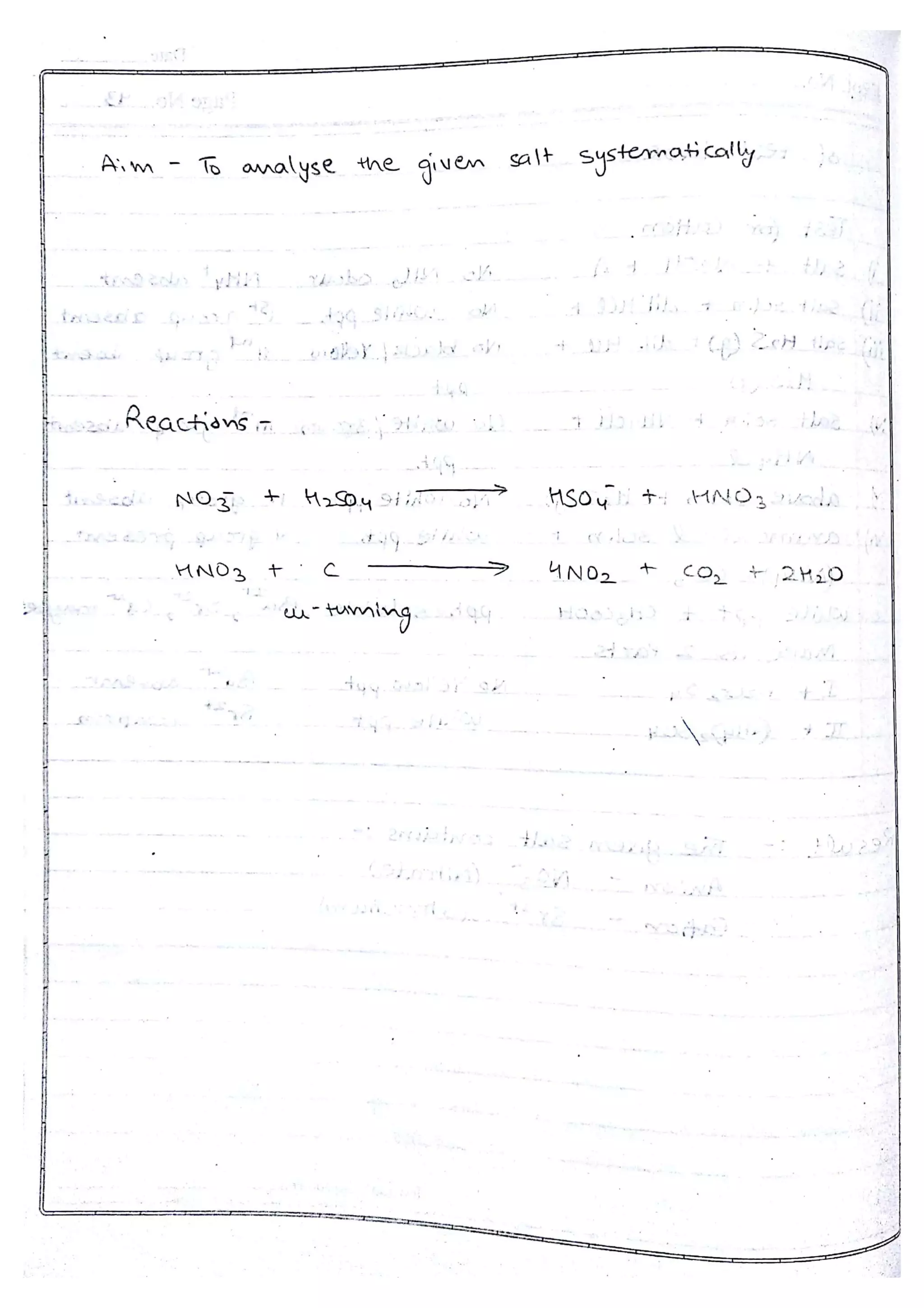 Chemistry Practical File