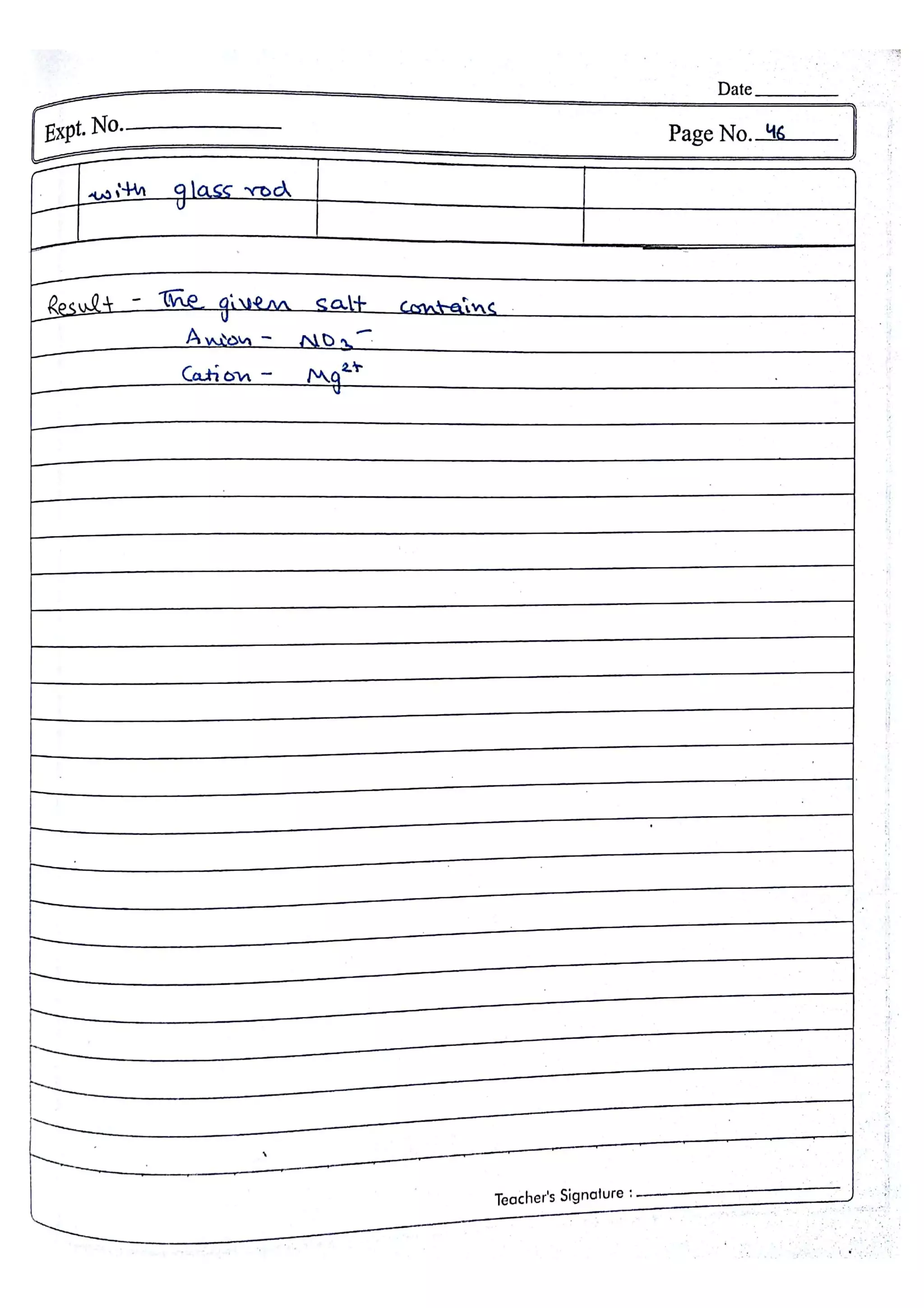 Chemistry Practical File