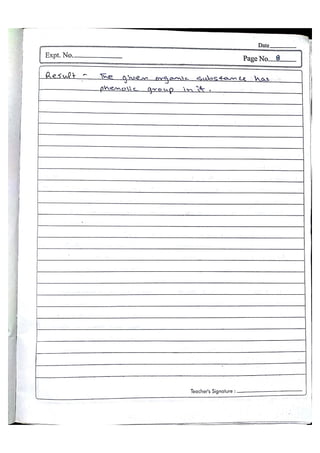 Chemistry Practical File