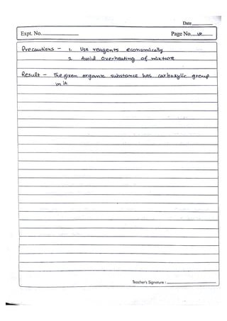 Chemistry Practical File