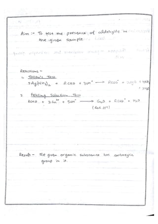 Chemistry Practical File