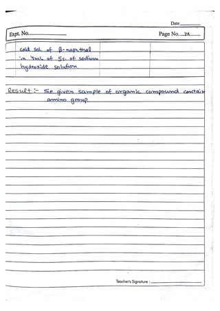 Chemistry Practical File
