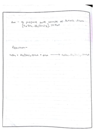 Chemistry Practical File