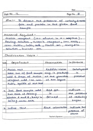 Chemistry Practical File