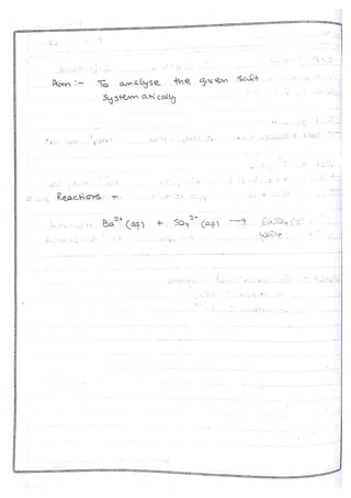 Chemistry Practical File