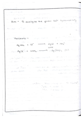 Chemistry Practical File