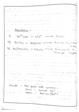 Chemistry Practical File