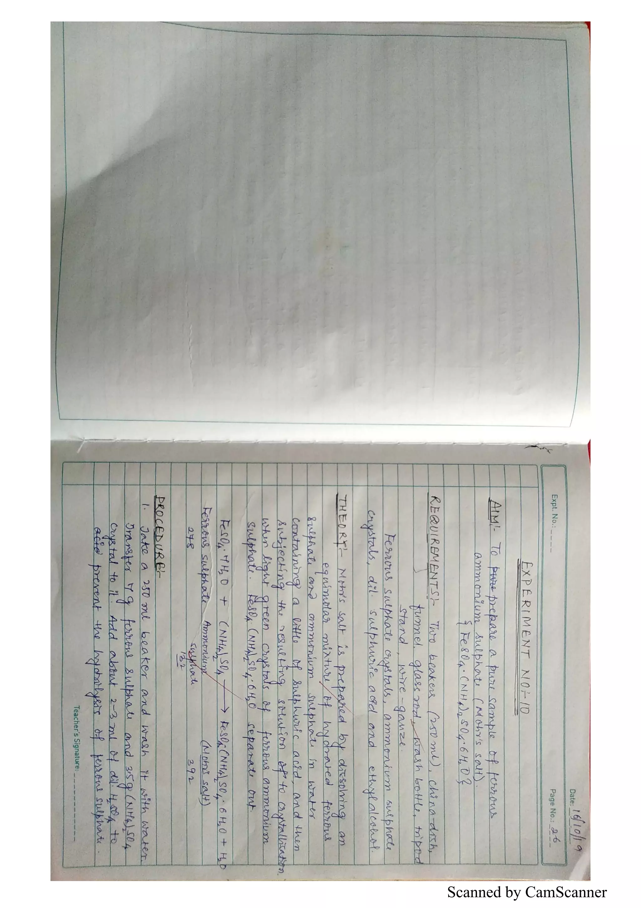 Chemistry Practical Record Xii Pdf