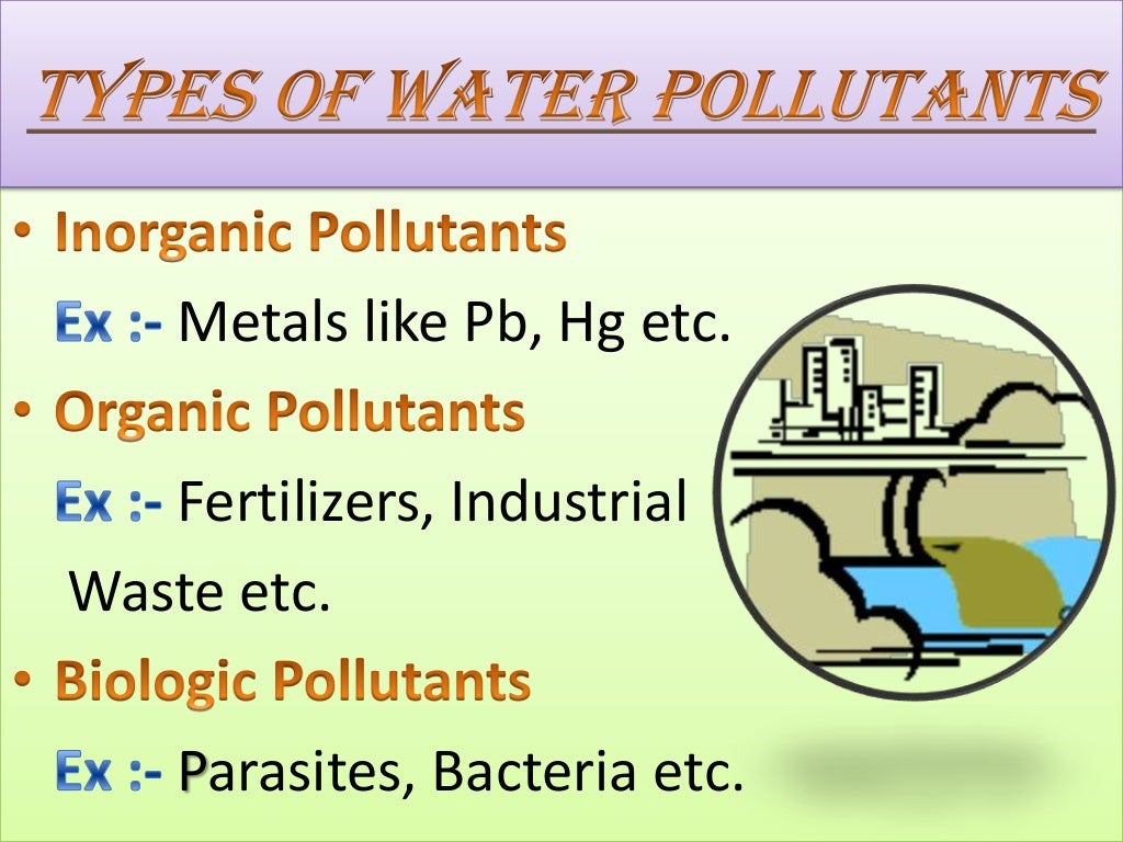 Chemistry project on Water Pollution